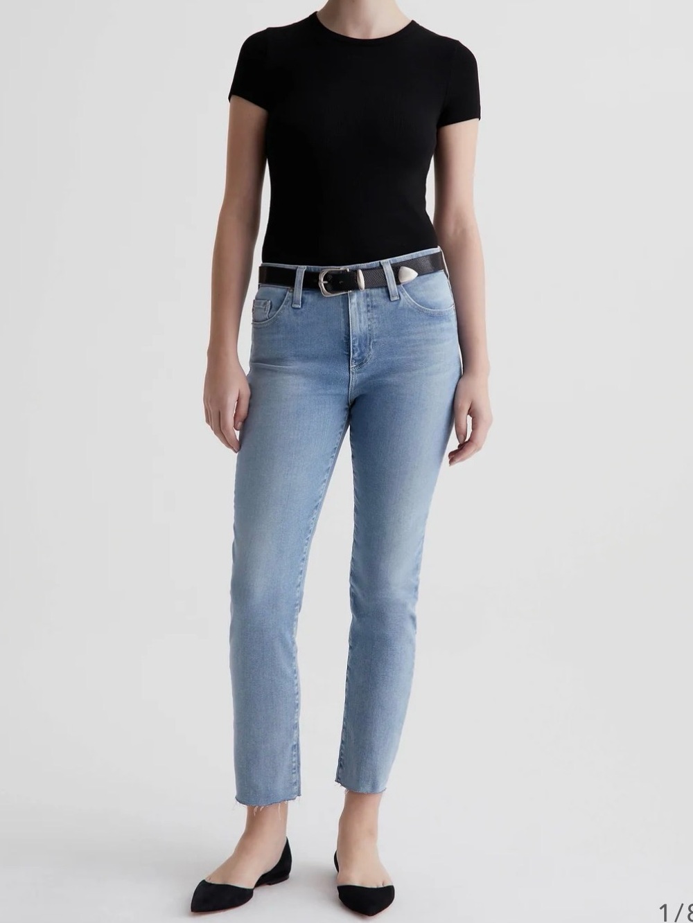 AG Mari Crop Mid-Rise Slim Straight Women’s Jeans Sz 26
